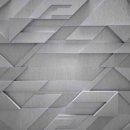 Stylish high tech metal background (3d illustration)