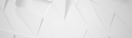 White Wide Futuristic Background (Website Head) (3d illustration)