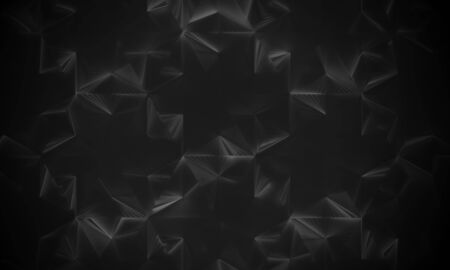 Black Abstract Background (3D Illustration)