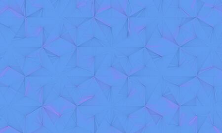 Blue / Pink Geometrical Background (3D Illustration)