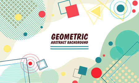 Abstract background illustration with geometric shape vector graphic that have modern and minimalist...