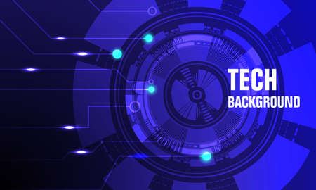 Technology Background with big gear illustration graphic vector and light line