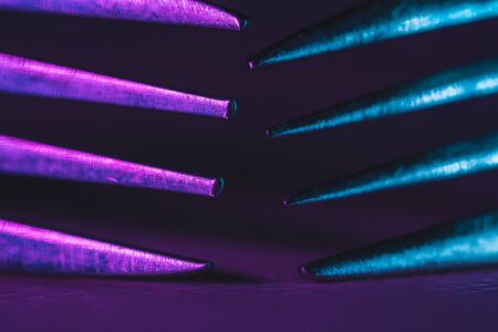 A close up of a fork macroの写真素材