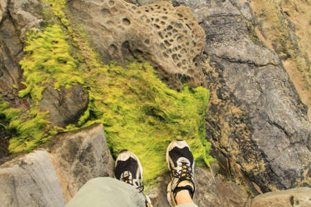 living on the edgeの写真素材