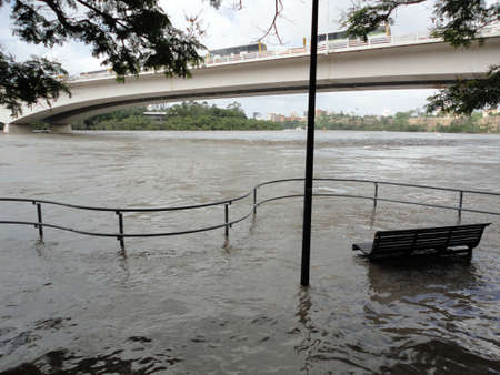 Brisbane river flooding のeditorial素材