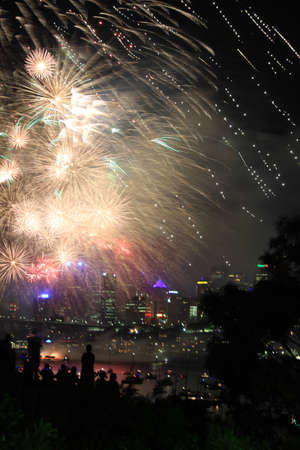 Raining fireworks