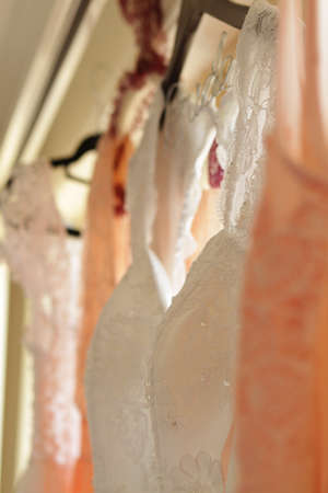 Dresses for the bride and bridesmaidsの写真素材