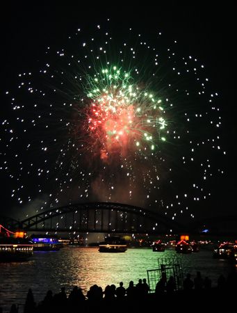 Colorful fireworkの写真素材