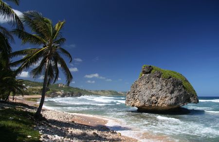 Beautiful caribbean beachの写真素材