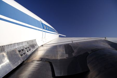 Detail of a supersonic aircraft