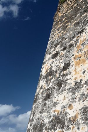 Detail of a historical fortress wallの写真素材