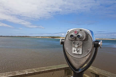 Public panorama viewer on oregon coast の写真素材
