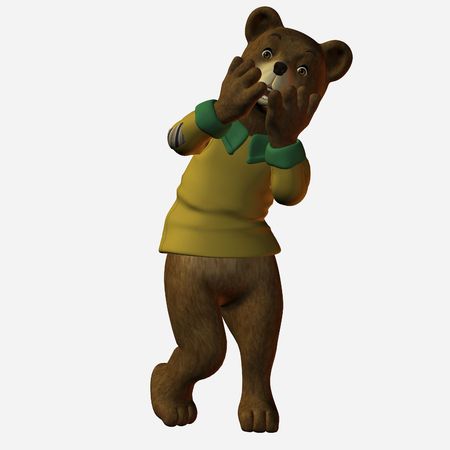 Bear  - Scaredの写真素材