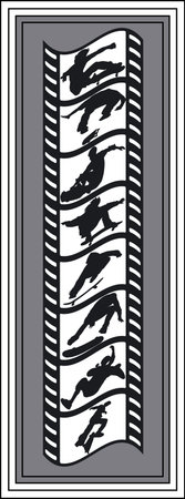 Filmstrip skateboarder - Vectorのイラスト素材