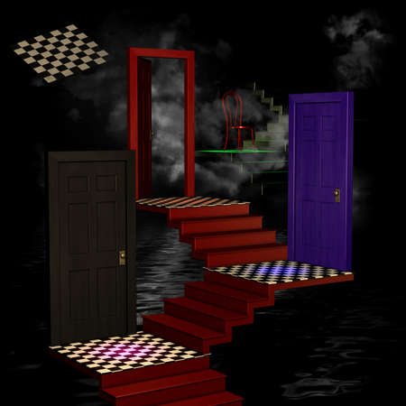 Abstract 3D Roomの写真素材