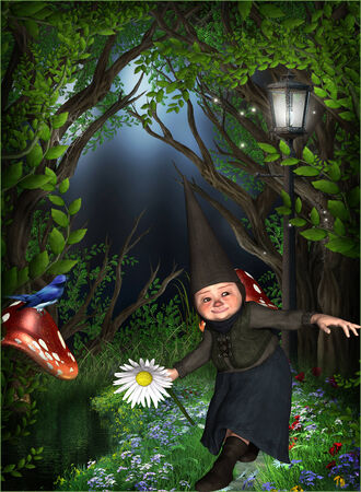 Female Fantasy Figure With Backgroundの写真素材