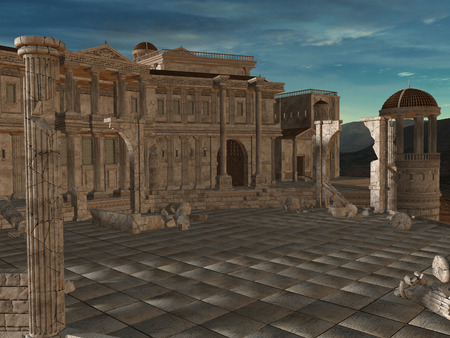 3D Olympia - A greek fantasy の写真素材