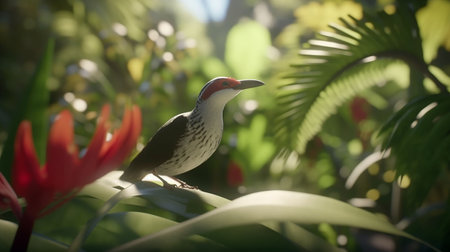 Bird in the garden,beautiful bird in the garden,natureの素材