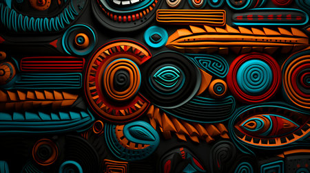 3d illustration of abstract geometric composition, can be used as a backgroundの素材