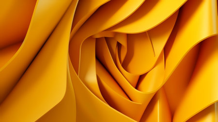 3d rendering, abstract background, yellow silk fabric, silk wavesの素材
