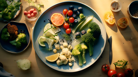 Healthy Eating Food Lifestyle Organic Wellness Dieting Nutrition Conceptの素材
