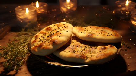 Traditional turkish baked dish pide. Turkish pizza pide, Middle eastern appetizerの素材
