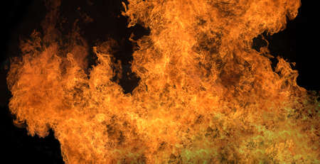 Abstract Fire flames, Blaze fire flame texture for banner background, Conceptual image of burning...