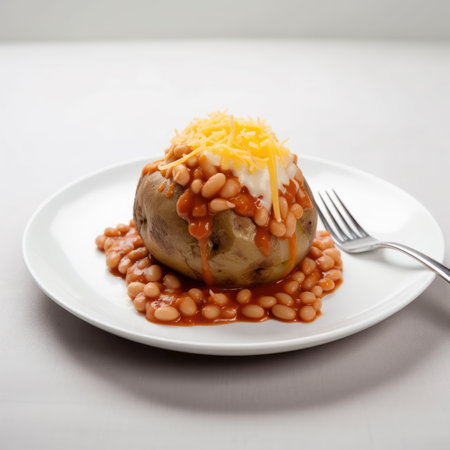 Jacket Potato With CHeese & Baked Beansの素材