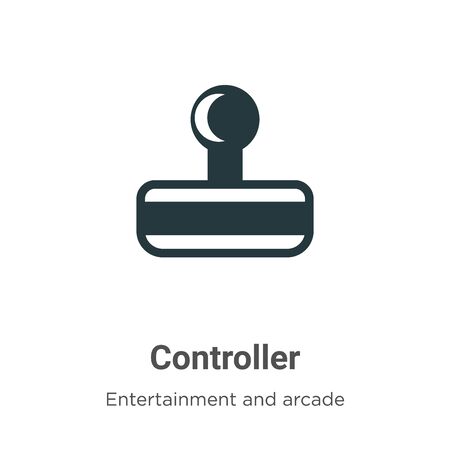 Controller vector icon on white background. Flat vector controller icon symbol sign from modern entertainment and arcade collection for mobile concept and web apps design.のイラスト素材