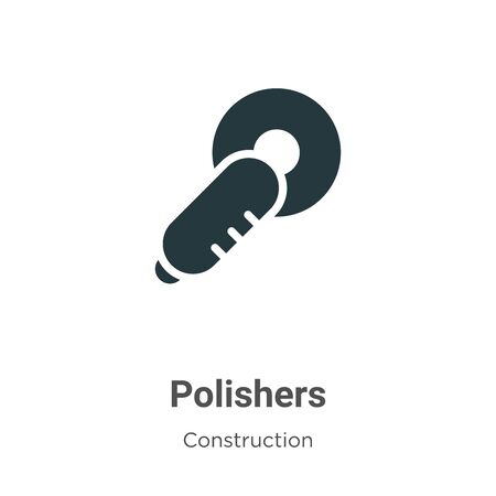 Polishers vector icon on white background. Flat vector polishers icon symbol sign from modern construction collection for mobile concept and web apps design.のイラスト素材