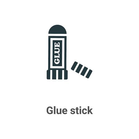 Glue stick vector icon on white background. Flat vector glue stick icon symbol sign from modern sew collection for mobile concept and web apps design.のイラスト素材