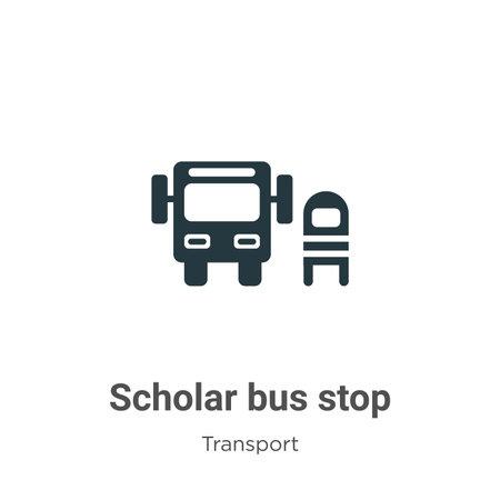 Scholar Bus Stop Glyph Icon Vector On White Background Flat Vector Scholar Bus Stop Icon Symbol Sign From Modern Transport Collection For Mobile Concept And Web Apps Design のイラスト素材 ストックフォト 写真素材のstock Foto ストックドットフォト