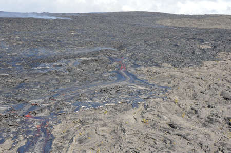 Big Island Hawaii surface lava flowの写真素材
