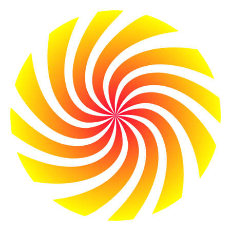 Gradient Rotation Swirl pictogram. a flat illustration iconic design.のイラスト素材