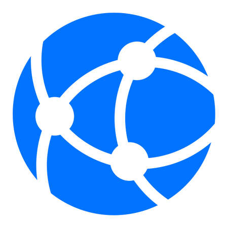 Globe icon. a flat illustration iconic design.のイラスト素材