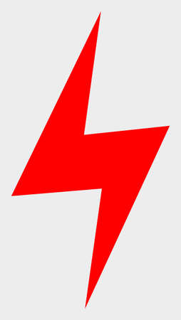 Electric Hazard vector illustration. A flat illustration design of Electric Hazard icon on a white background.のイラスト素材