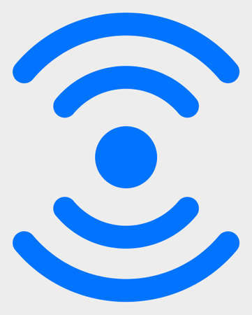 Radio Source vector icon. A flat illustration design of Radio Source icon on a white background.のイラスト素材