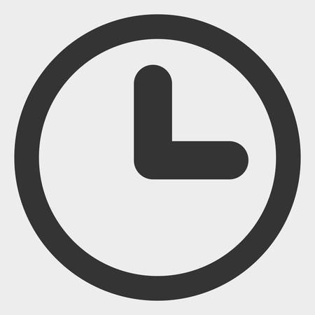 Clock vector illustration. A flat illustration design of Clock icon on a white background.のイラスト素材