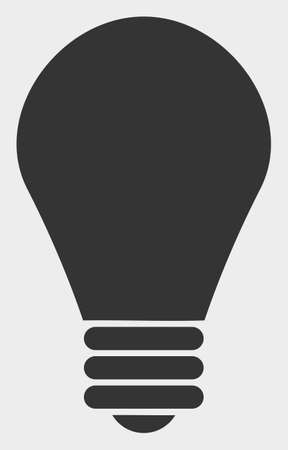 Lamp Bulb raster illustration. A flat illustration design of Lamp Bulb icon on a white background.の写真素材