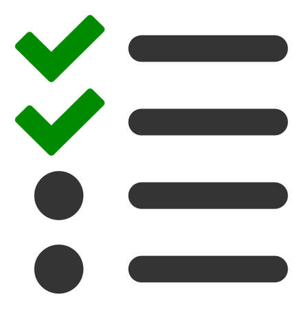 Check List raster icon. A flat illustration design of Check List icon on a white background.の写真素材