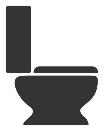 Toilet Seat raster illustration. A flat illustration design of Toilet Seat icon on a white background.の写真素材