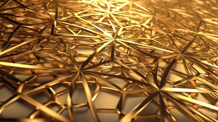 Abstract 3d rendering of chaotic structure. Bokeh background.の素材
