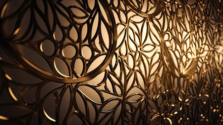 3d illustration of abstract geometric composition,digital art works. 3d rendering.の素材