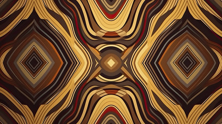 Background with color lines. Different shades and thickness. Abstract pattern.の素材