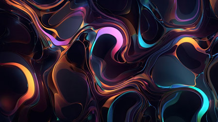 Abstract colorful background. Liquid marble pattern. 3d render illustration.の素材