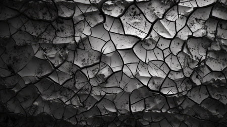 Dry cracked ground texture. Abstract background and texture for design.の素材