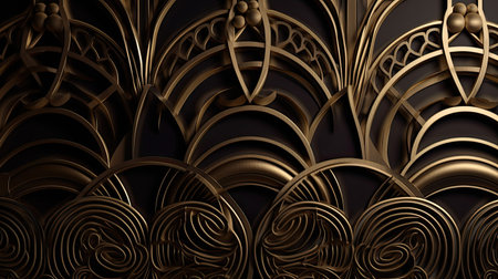 3d illustration of abstract geometric composition,floral background,digital art works.の素材
