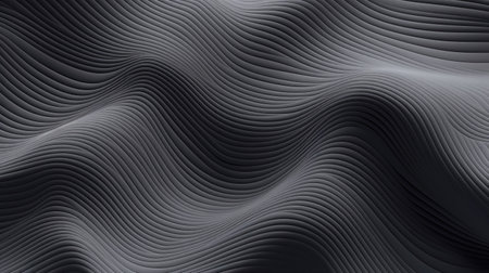 Abstract wavy background. 3d rendering, 3d illustration.の素材