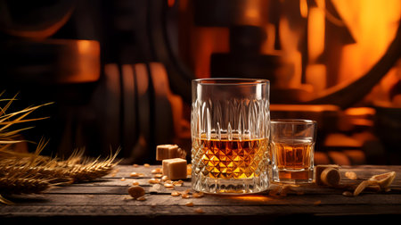 Tasting of single malt scotch single malt whisky in Scotland, UKの素材