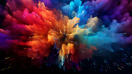 abstract fractal background a computer-generated 2D illustration, textureの素材